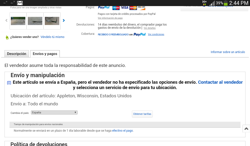 cual es el telefono de contacto de ebay Comunidad de eBay